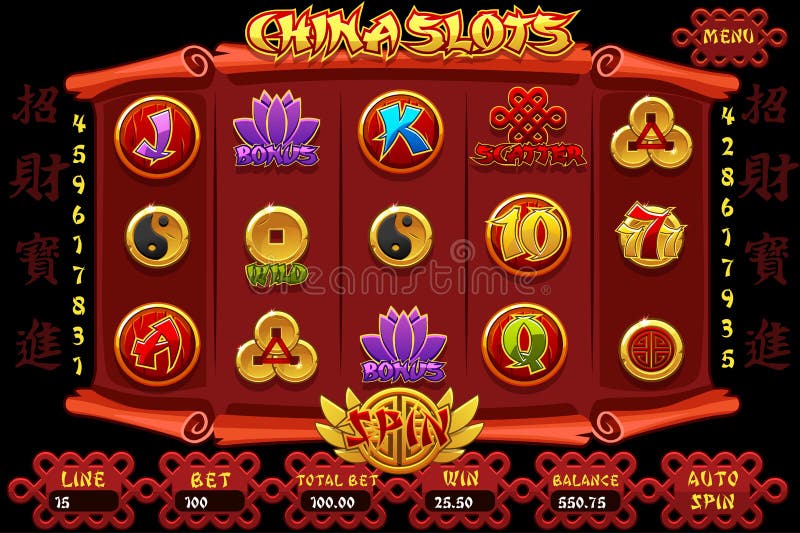 中国风格彩票游戏界面